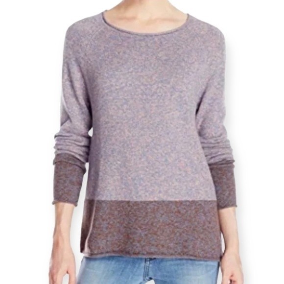 Prana Astrid Colorblock Side Zip Sweater Cotton - Picture 1 of 6